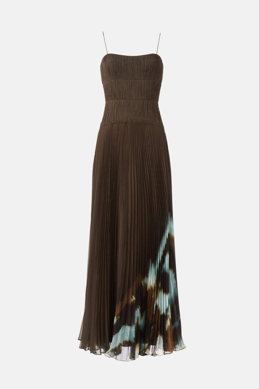 Sue Pleated Gown